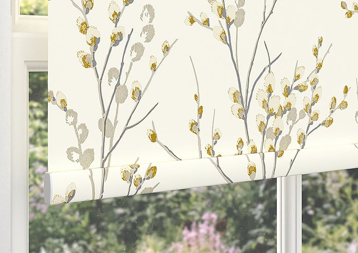 Laura Ashley Pussy Willow, Ochre Yellow - Roller Blind - Image 4